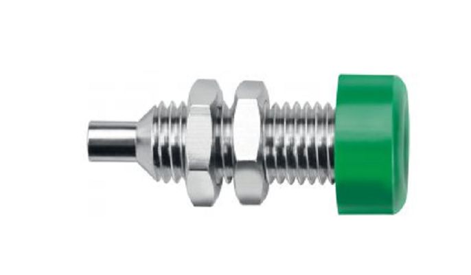 Schutzinger Green Female Banana Socket, Solder Lug Termination, 32A, 30 V ac/dc, 60 V ac/dc, Nickel Plating
