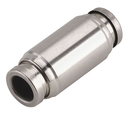 SMC KQ2 Series Straight Tube-to-Tube Adaptor, Push In 4 mm to Push In 4 mm, Tube-to-Tube Connection Style