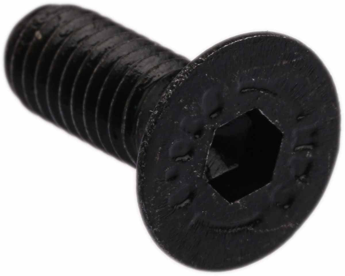 RS PRO Black, Self-Colour Steel Hex Socket Countersunk Screw, DIN 7991, M6 x 16mm
