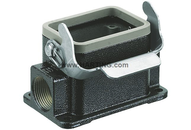 HARTING Han M Heavy Duty Power Connector Housing, M20 x 2 Thread, Side Entry