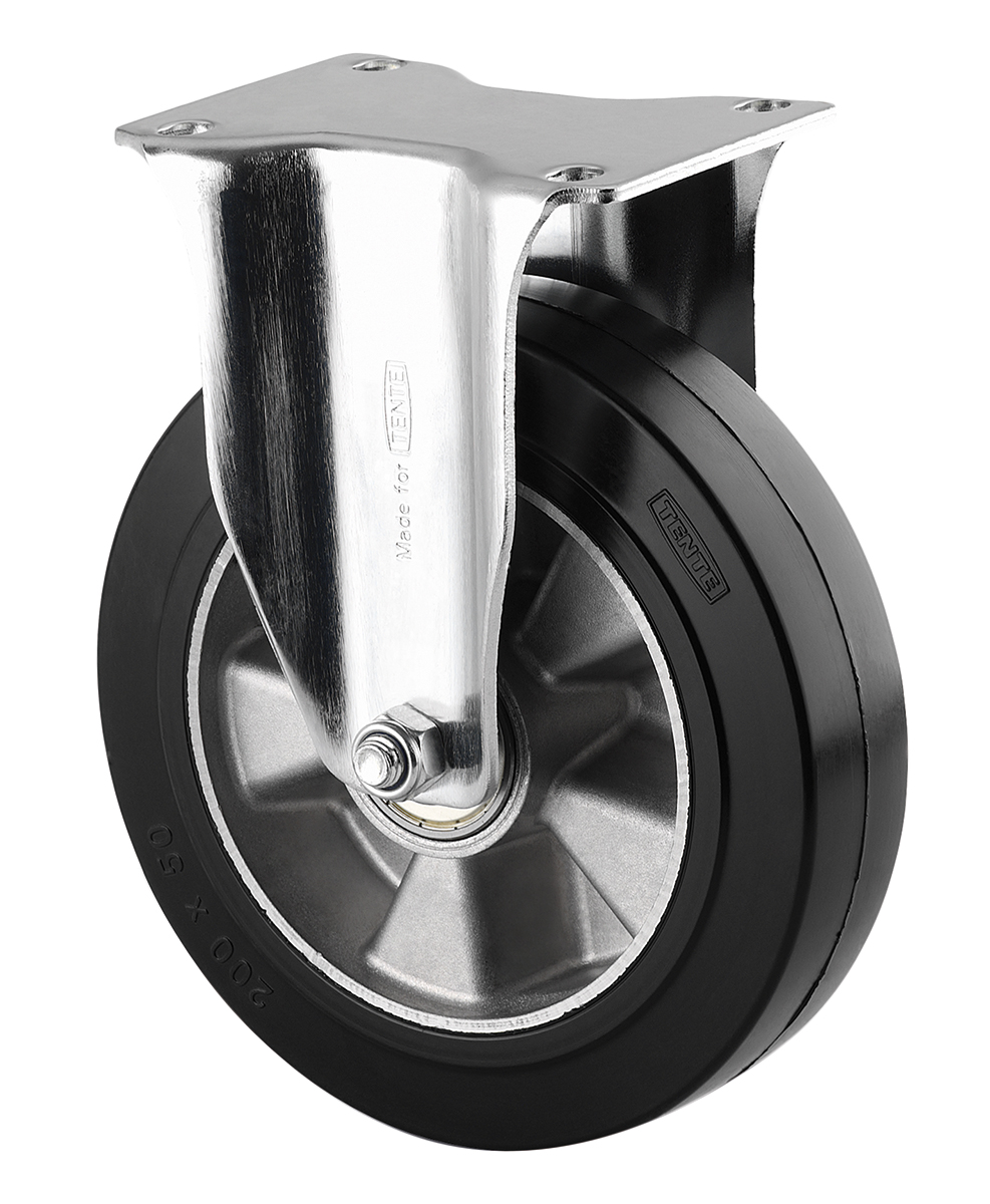 Tente Fixed Castor Wheel, 600kg Capacity, 200mm Wheel