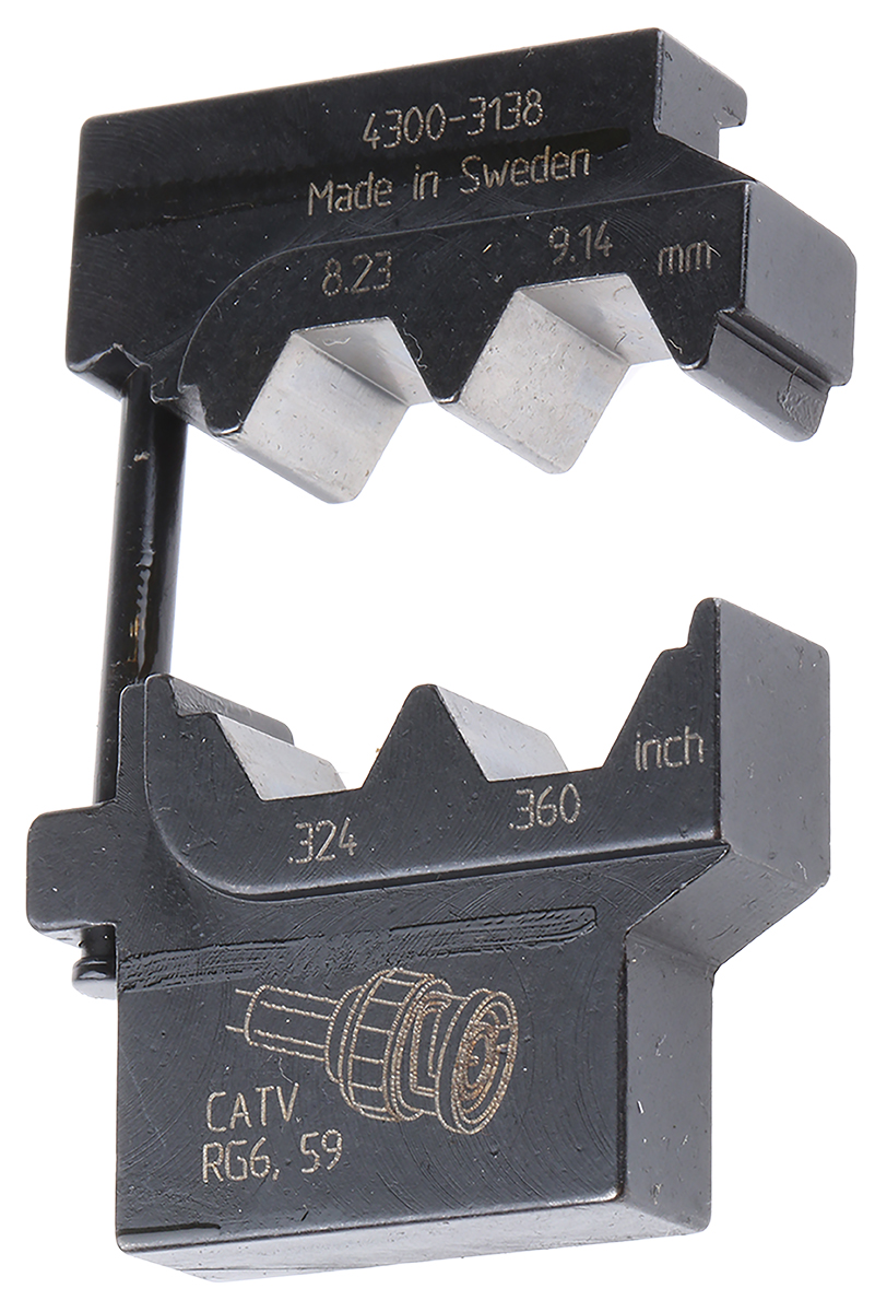 RS PRO Crimping Die Set, Coaxial, Coaxial Type CATV, RG59, RG6