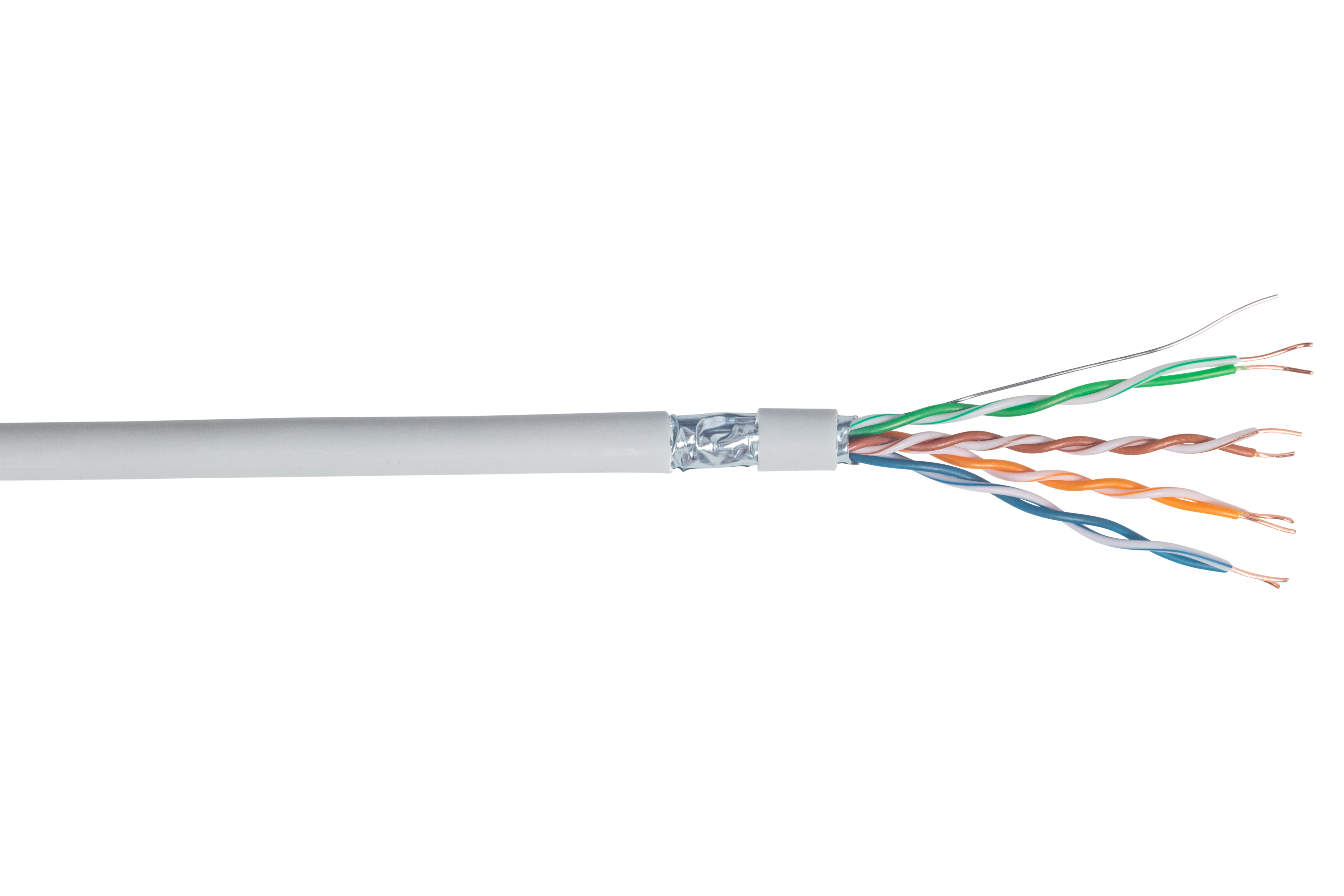 CAEMMC, 305m Cat5e, Grey, F/UTP Shielded, Unterminated LSZH Sheath
