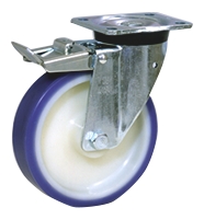 LAG Braked Swivel Castor Wheel, 300kg Capacity, 125mm Wheel