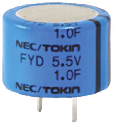 KEMET 0.1F Supercapacitor -20 → +80% Tolerance, Supercap FY 5.5V dc, Through Hole