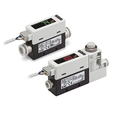 SMC PF2M7 Series Display Device Flow Sensor, 1 Min, 100 Max