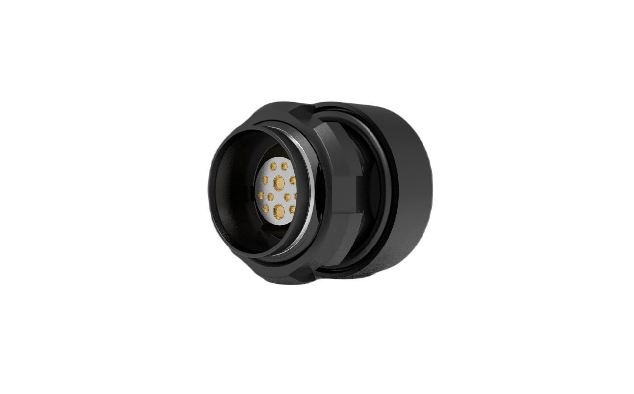 Amphenol NEXUS Technologies Connector, 12 Contacts, Panel, Socket, Female, IP68, IP69K, RANGER Series