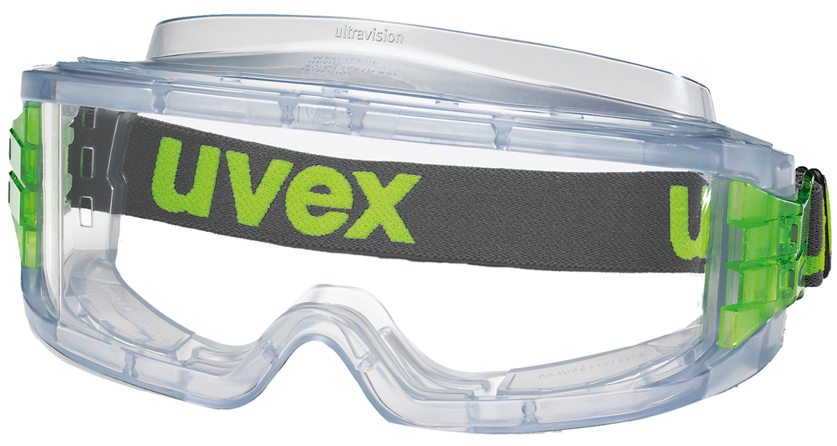 uvex ultravision, Scratch Resistant Anti-Mist Safety Goggles with Clear Lenses