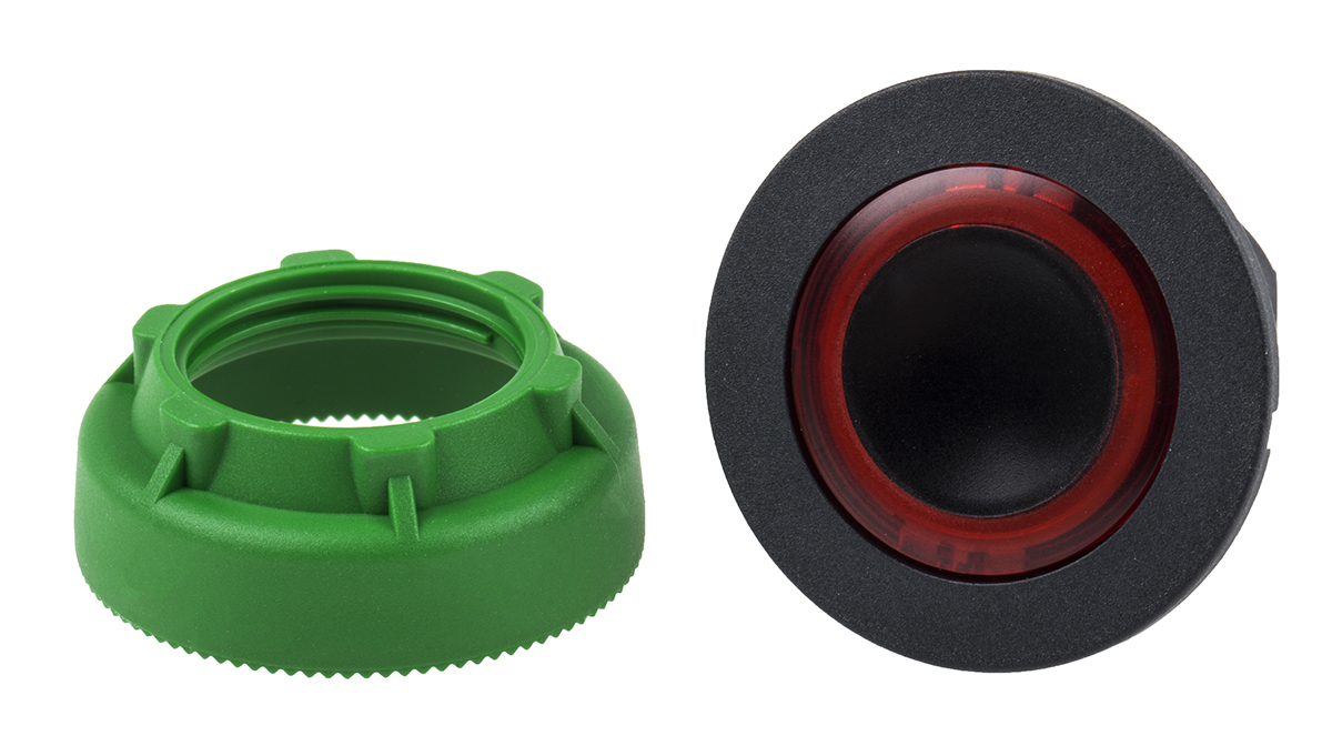 Schneider Electric Harmony Series Red Momentary Push Button Head, 30mm Cutout, IP66, IP67, IP69K