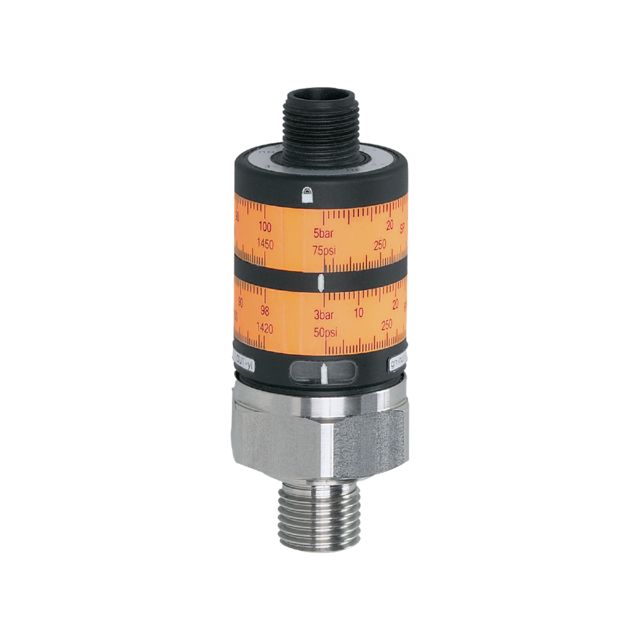 ifm electronic PK Series Pressure Sensor, 0psi Min, 1450psi Max, Digital Output, Relative Reading