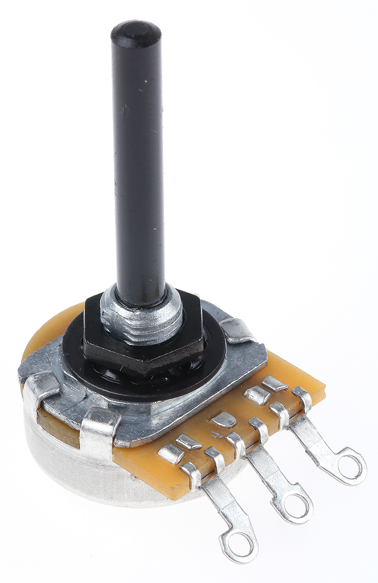 TE Connectivity 23 10kΩ Rotary Potentiometer 1-Gang Panel Mount, 23ESA103MPE32N