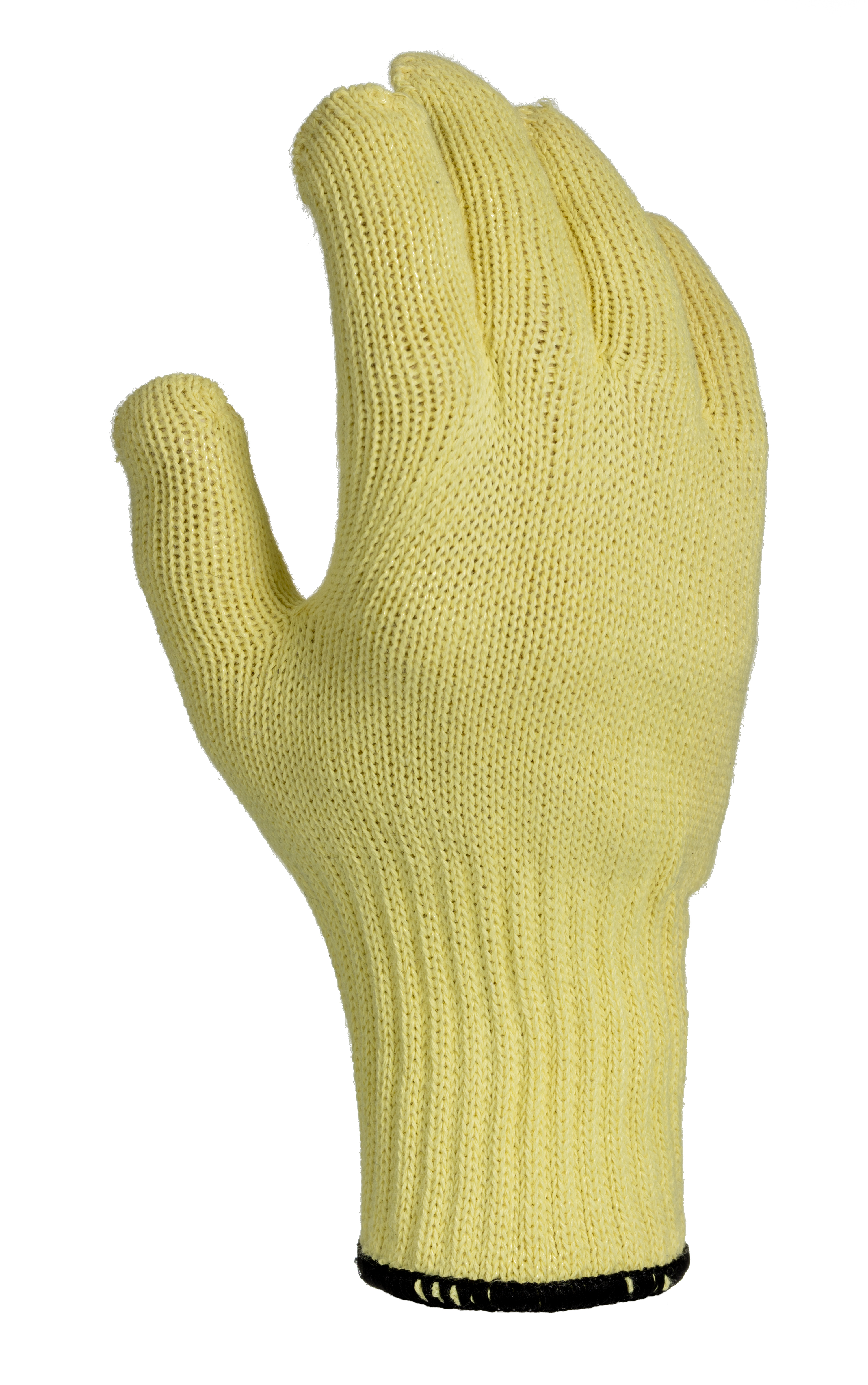Delta Plus Yellow Kevlar Work Gloves, Size 9, Uncoated Coating