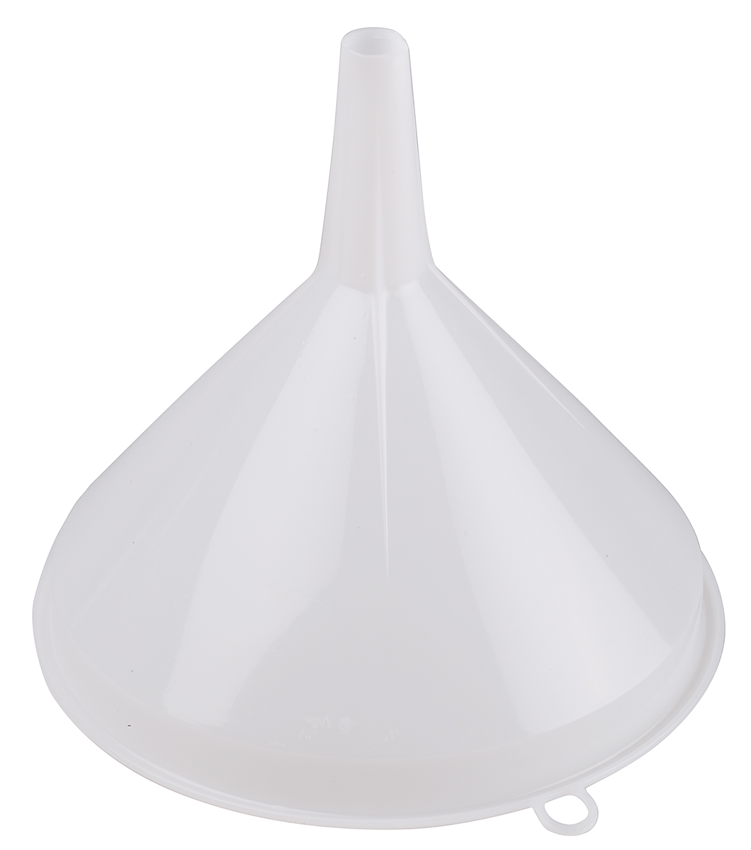 RS PRO HDPE Industrial Funnel, With 230mm Funnel Diameter, 21mm Stem Diameter