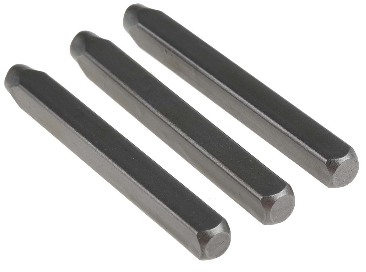 RS PRO 4mm x 9 Piece Engraving Punch Set, (0 → 8)