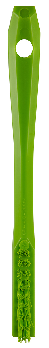 Vikan Extra Hard Bristle Green Scrubbing Brush, 15mm bristle length, PET bristle material