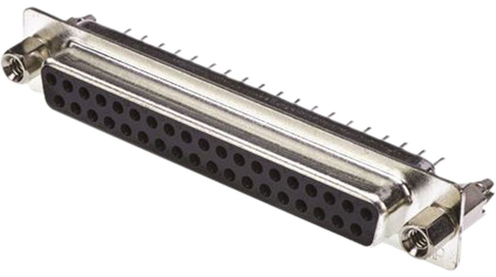 TE Connectivity AMPL 37 Way Vertical Through Hole D-sub Connector Receptacle, 2.77mm Pitch, with 4-40 Screw Locks