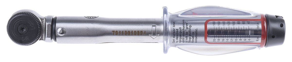 Norbar Torque Tools Click Torque Wrench, 4 → 20Nm, 3/8 in Drive, Square Drive