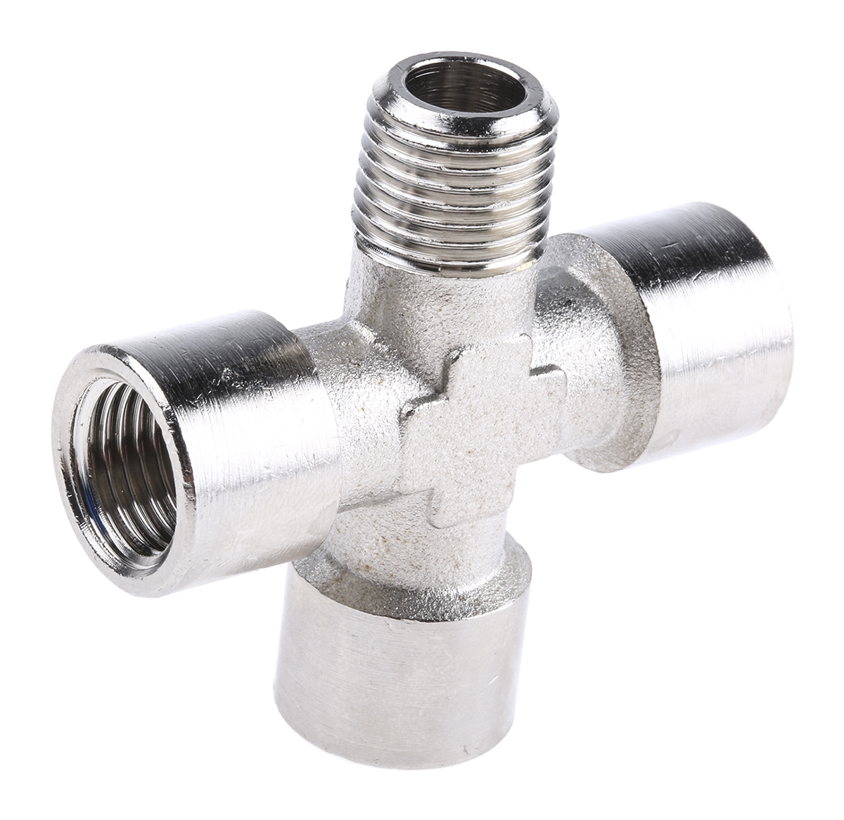 Legris Cross Threaded Adaptor, R 1/4 Male to G 1/4 Female, Threaded Connection Style