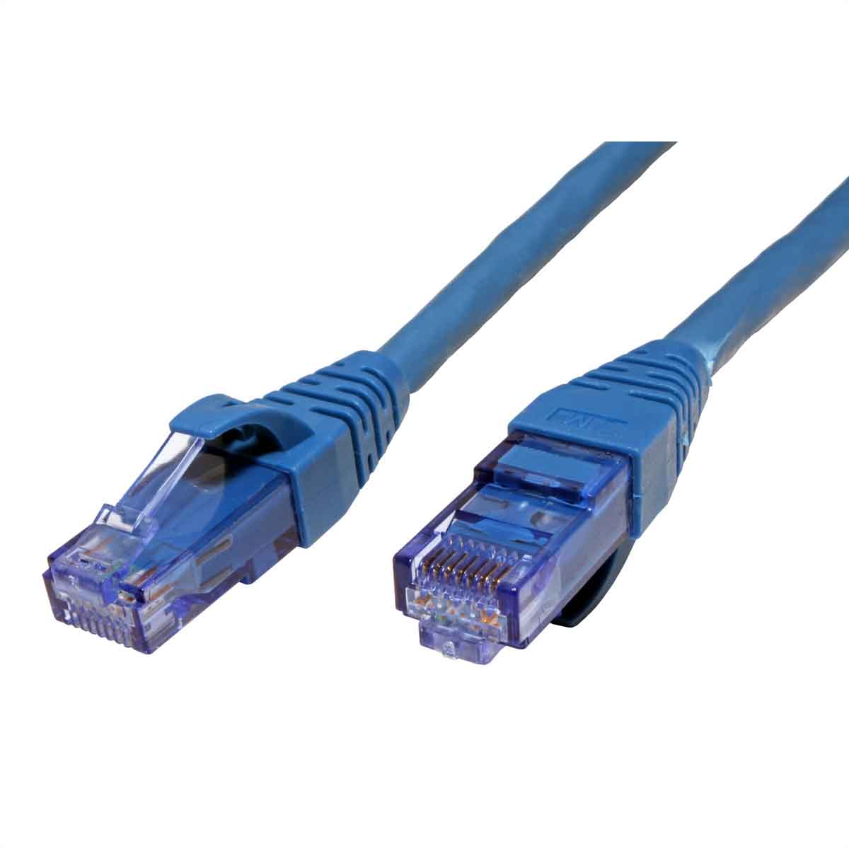 Roline, 15m Cat6a, Blue RJ45 to Male RJ45 Male, U/UTP Unshielded, Terminated LSZH Sheath