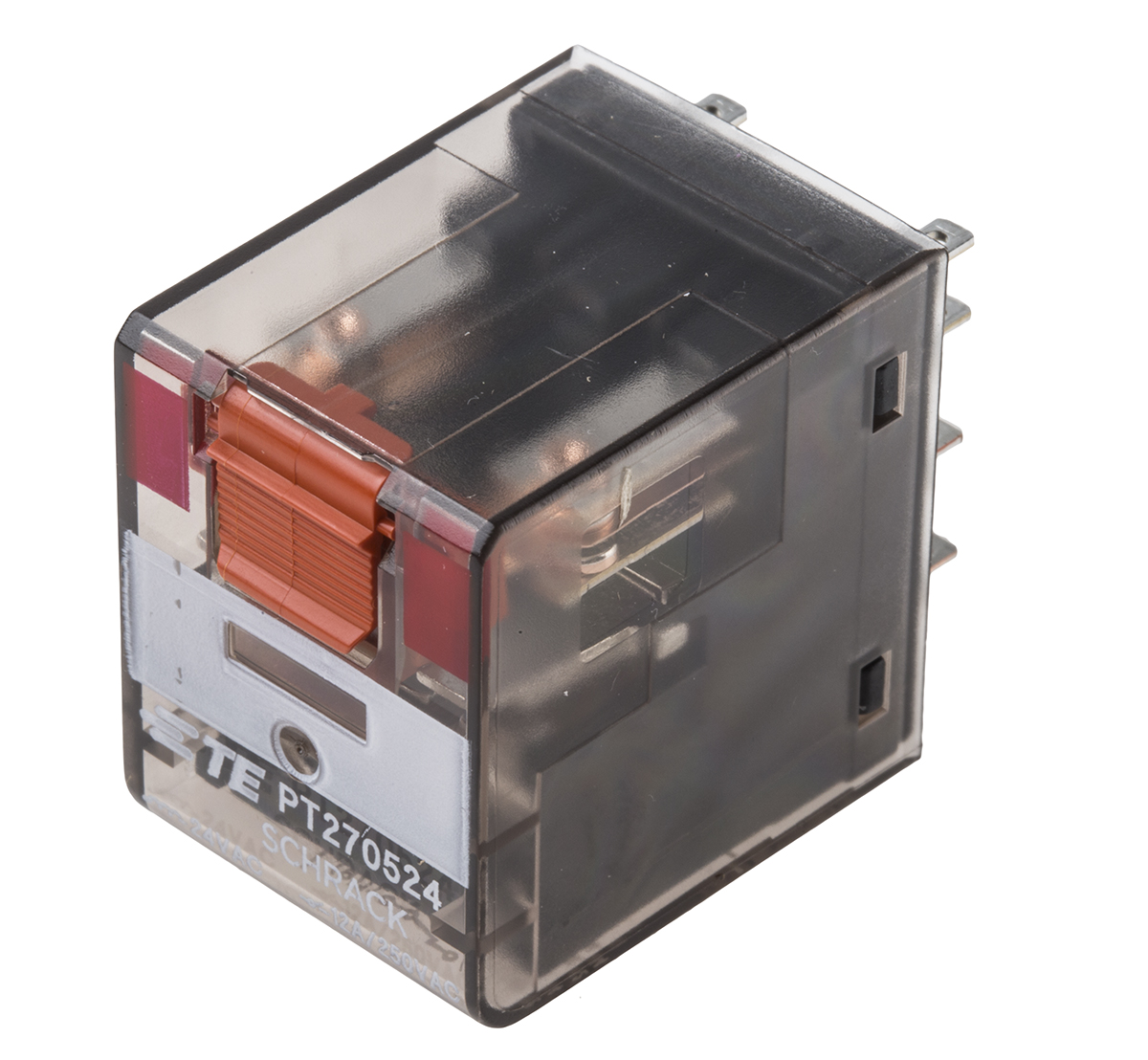 TE Connectivity PCB Mount Power Relay, 24V ac Coil, 12A Switching Current, DPDT