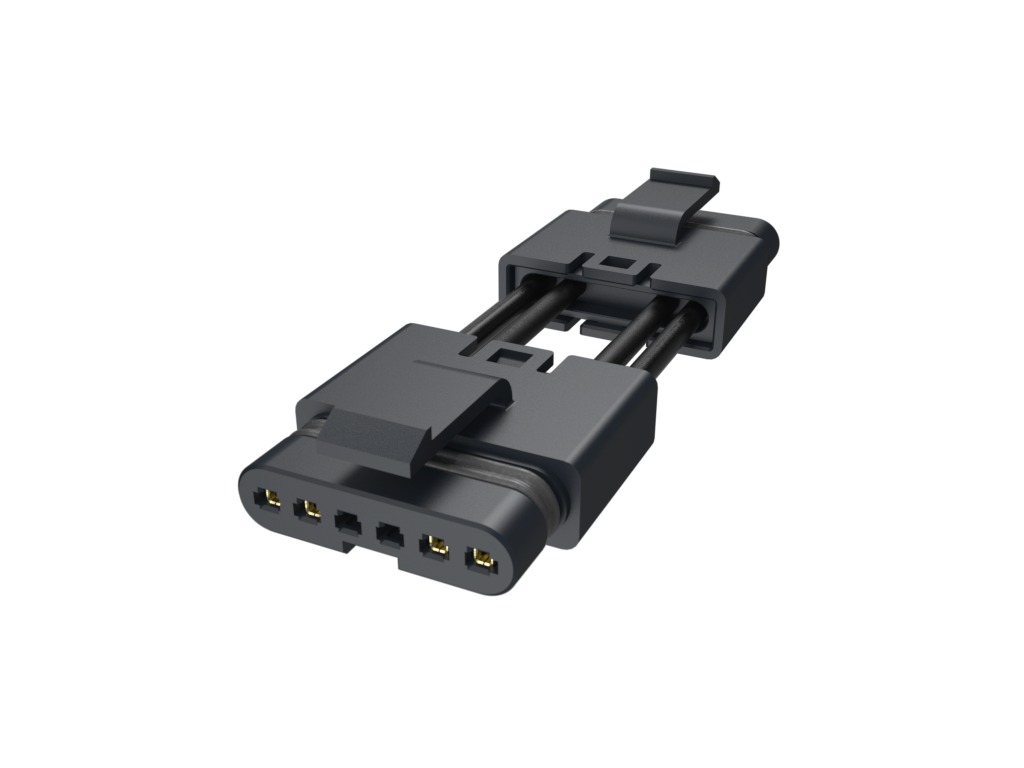 Amphenol Communications Solutions FLHT4P00 Series Straight PCB Socket, 4-Contact, 1-Row, 2.5mm Pitch, Poke-In