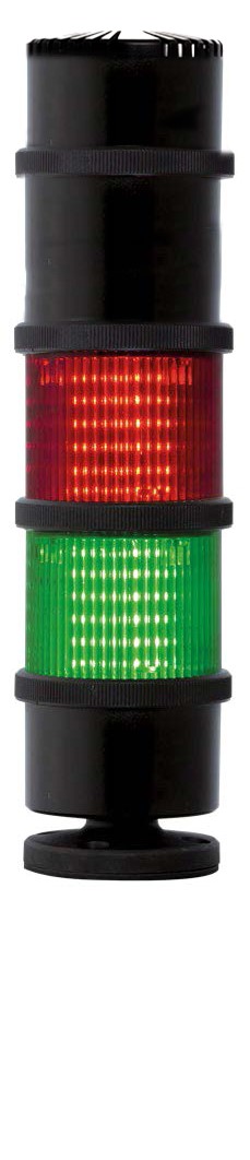 RS PRO Green/Red Signal Tower, 12 Lights, 24 v ac/dc, Screw Mount