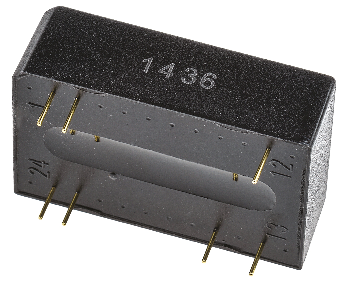 TRACOPOWER TEN 3 DC-DC Converter, 5V dc/ 500mA Output, 9 → 18 V dc Input, 3W, Through Hole, +85°C Max Temp -40°C