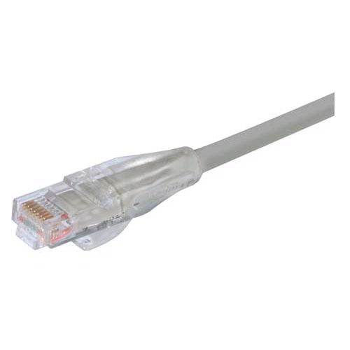 L-ComTRD, 7ft Cat5e, Grey RJ45 to Male RJ45 Male Unshielded, Terminated PVC Sheath