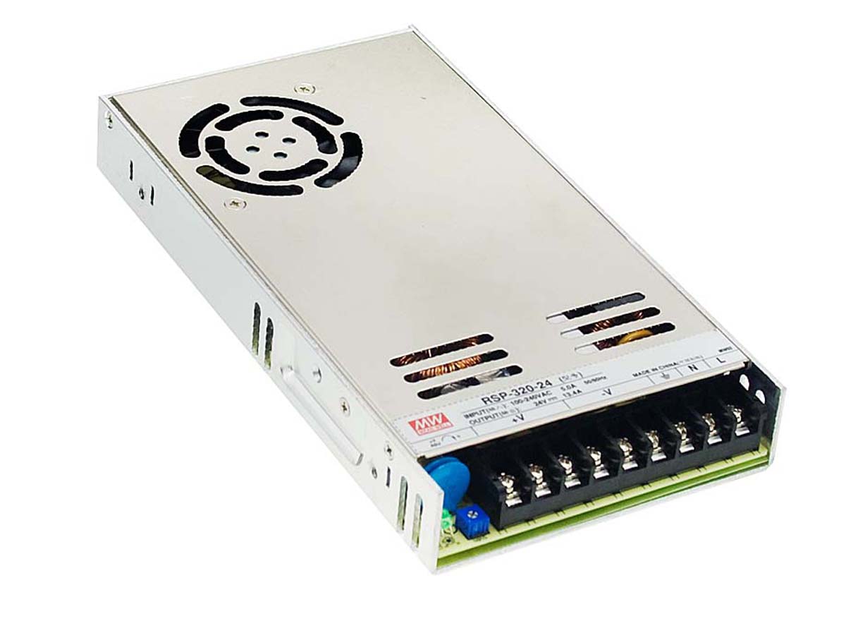 MEAN WELL Switching Power Supply, RSP-320-36, 36V dc, 8.9A, 320W, 1 Output, 124 → 370 V dc, 88 → 264 V ac