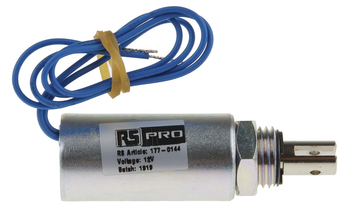 RS PRO Linear Solenoid, 12 V dc