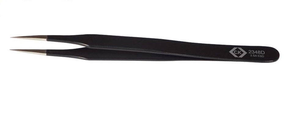 CK 120 mm, Stainless Steel, Sharp Fine, ESD Tweezer
