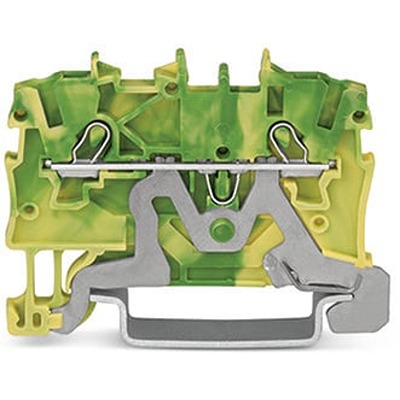 WAGO 2000-1207 TOPJOB S Series Green, Yellow, 1mm², 1-Level, Push-In Cage Clamp Termination, ATEX, EAC Ex, IECEx