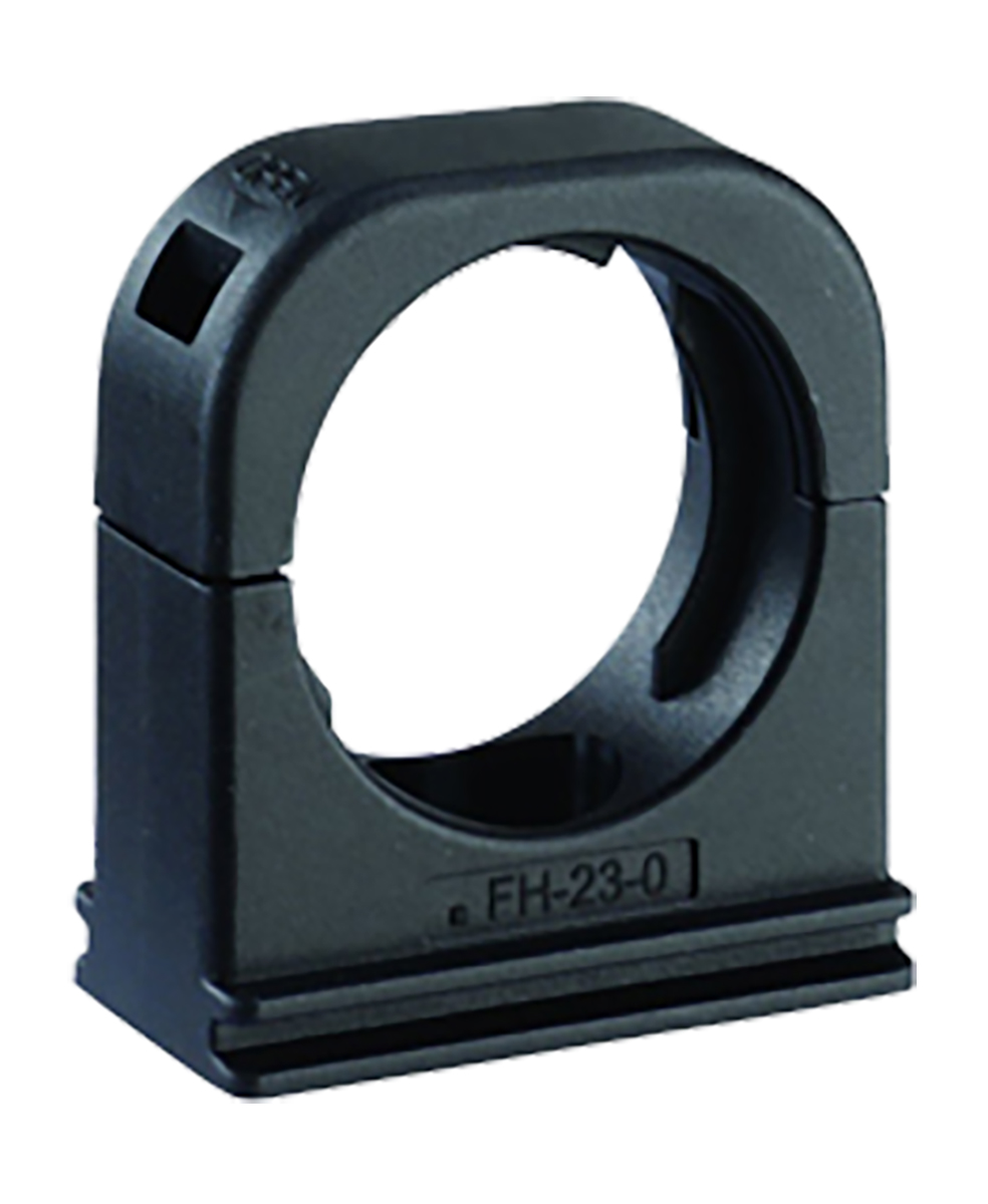 Kopex Conduit Clip, Conduit Fitting, 40mm Nominal Size, Nylon 12, Black IP68 rating