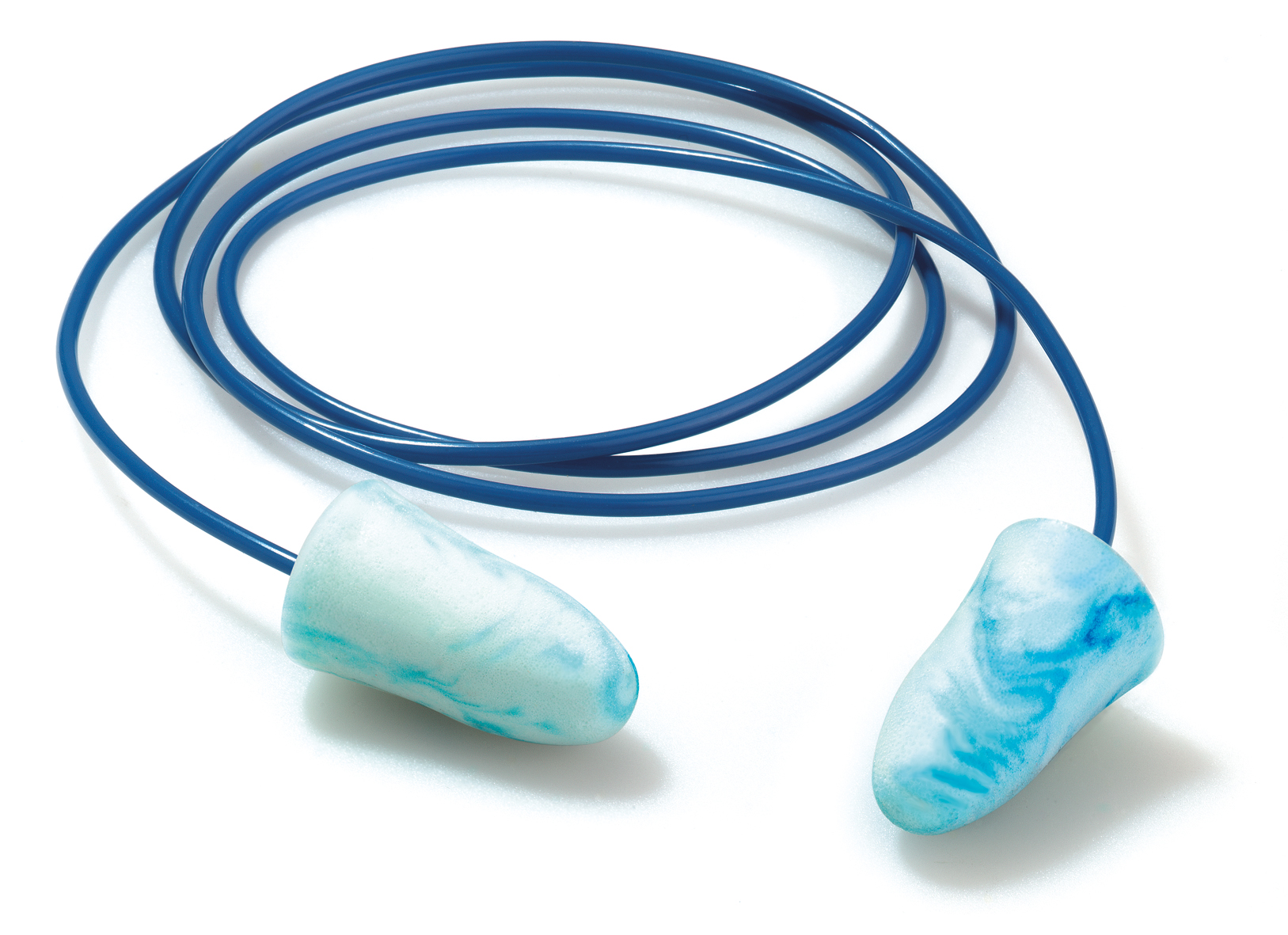 Moldex Spark Plugs® Detect Cord Series Blue Disposable Corded Ear Plugs, 32dB Rated, Metal Detectable, 2 Pairs