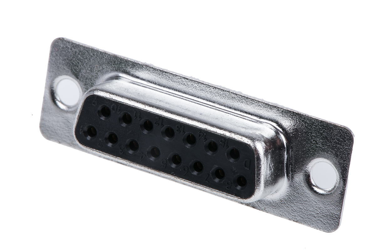 MH Connectors MHDB 15 Way Cable Mount D-sub Connector Socket, 2.77mm Pitch