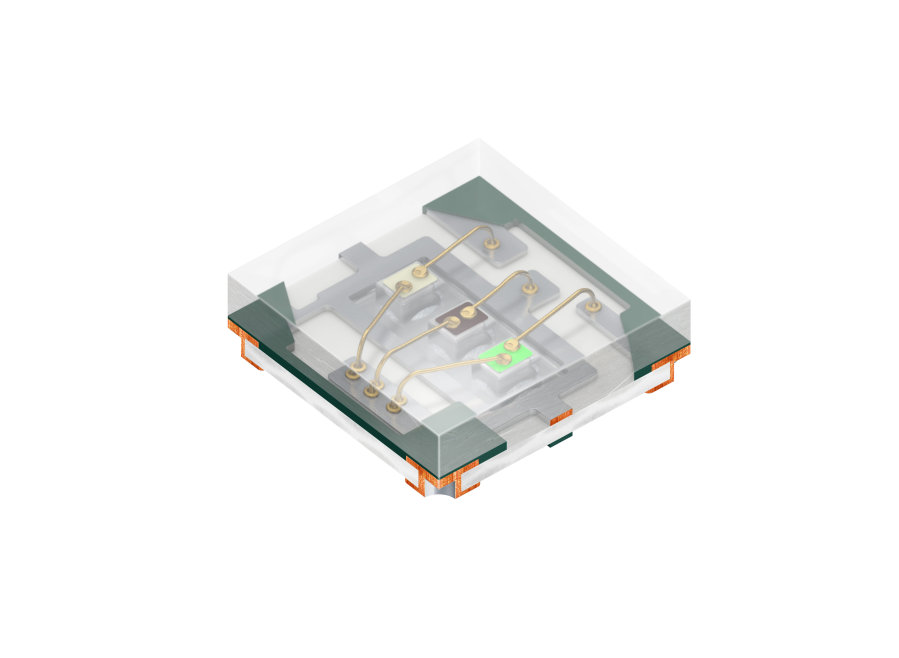 ams OSRAM2.4 V RGB LED  SMD, LTRB R37G LTRBR37G-4R4S-0125-0
