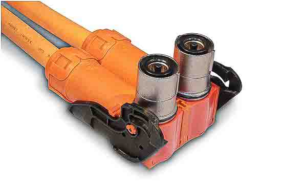 Amphenol Industrial Powerlok Connector, 2 Way, 300A, Female to Male, PL282, Cable Mount, 1.0 kV