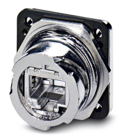 Phoenix Contact, VS-V1-F-RJ45-MNNA-1-C-S-JJ-S Panel Mounting Frame for use with IP67 RJ45 Connector