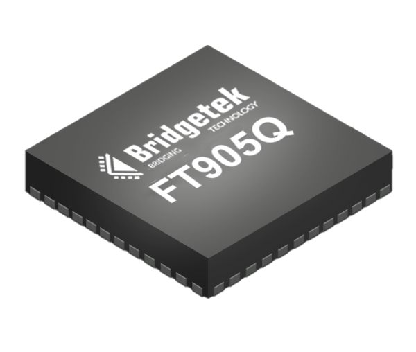 Bridgetek, 32 bit FT32, FT905 Microcontroller, 100 MHz, 256kB FLASH, 76-Pin QFN