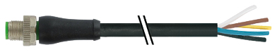 Murrelektronik Limited Male 5 way Threaded to Free End Power Cable, 5 m