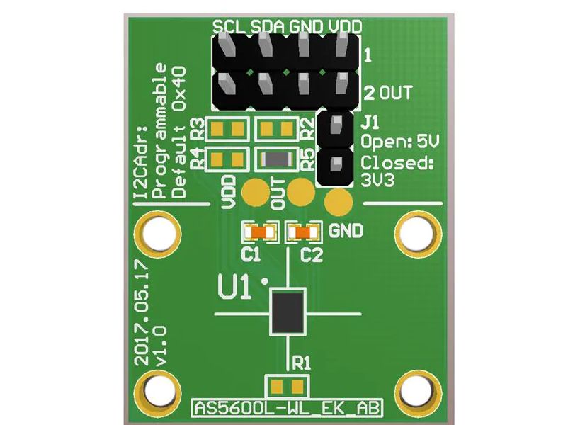 ams OSRAM AS5600L-WL_EK_AB Position Sensor Adapter Board for AS5600L AS5600L