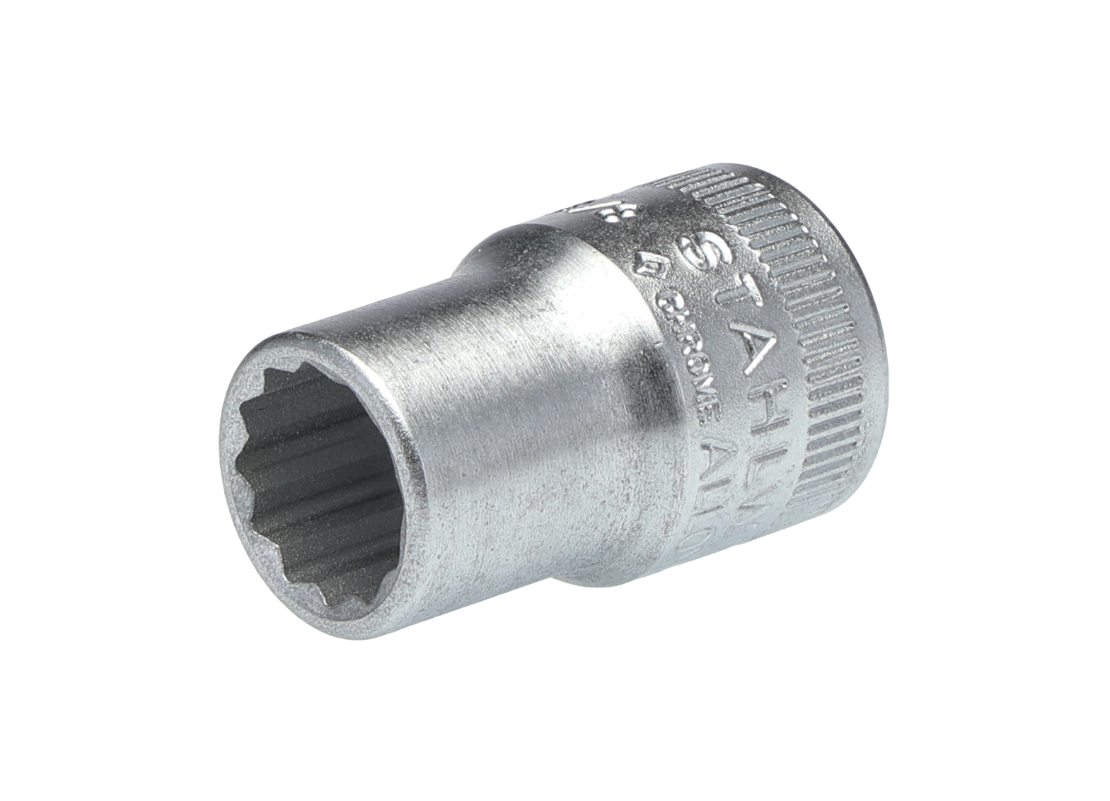 STAHLWILLE 3/8 in Drive 3/8in Standard Socket, 12 point, 27 mm Overall Length