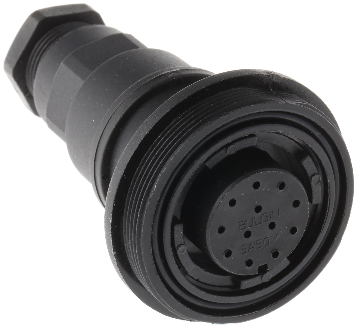 Bulgin Circular Connector, 12 Contacts, In-Line, Standard Connector, Socket, Female, IP68, Standard Buccaneer Series