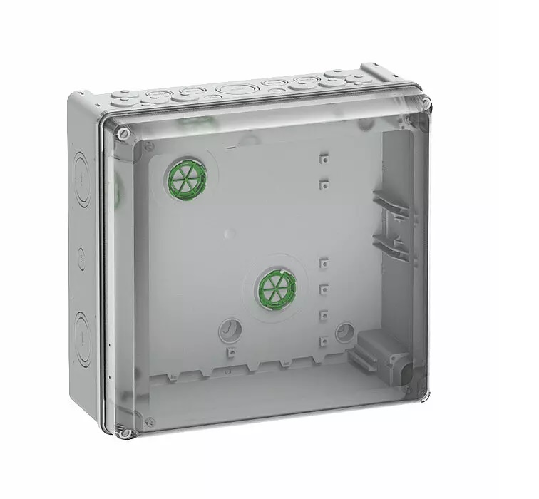 Spelsberg AK 14 Series Grey Plastic Enclosure, IP65, IK08, Transparent Lid, 315 x 300 x 147mm