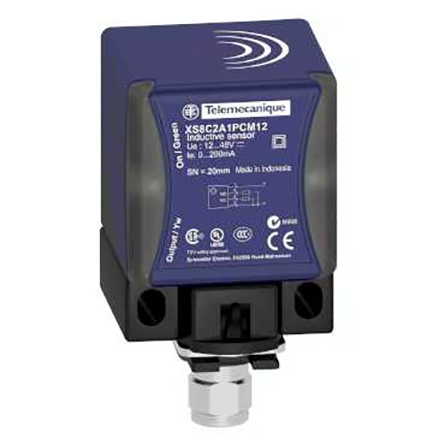 Telemecanique Sensors Inductive Block Proximity Sensor, 25 mm Detection 4-20 mA, 12 → 36 V dc
