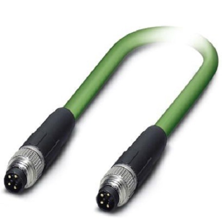 Phoenix Contact, 500mm Cat5, Green M8 to Male M8 Male, Shielded Shielded, Terminated