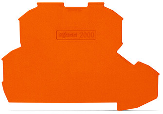 WAGO TOPJOB S, 2000 Series End and Intermediate Plate for Use with 2000 Series Double Level Terminal Blocks