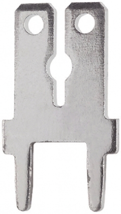 Keystone PC QUICK-FIT Uninsulated Male Spade Connector, PCB Tab, 6.35 x 0.81mm Tab Size