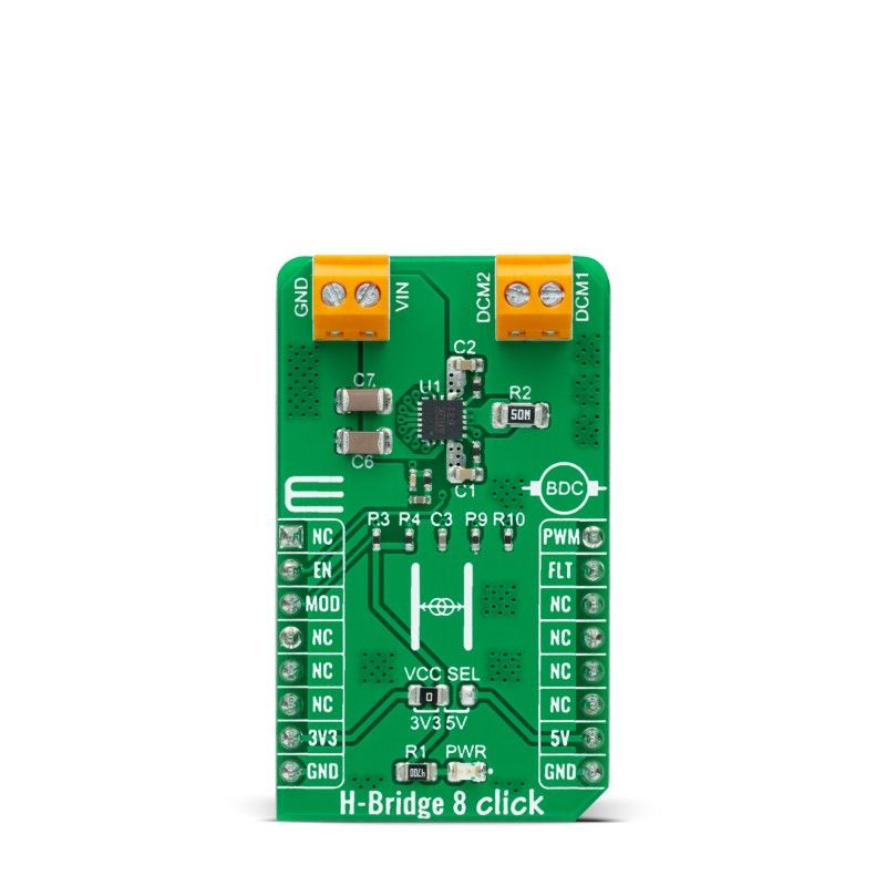 MikroElektronika H-Bridge 8 Click Half-Bridge Driver for MP6519 for mikroBUS Socket