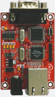 WIZnet Inc Serial Device Server, 1 Ethernet Port, 1 Serial Port, RS232 Interface